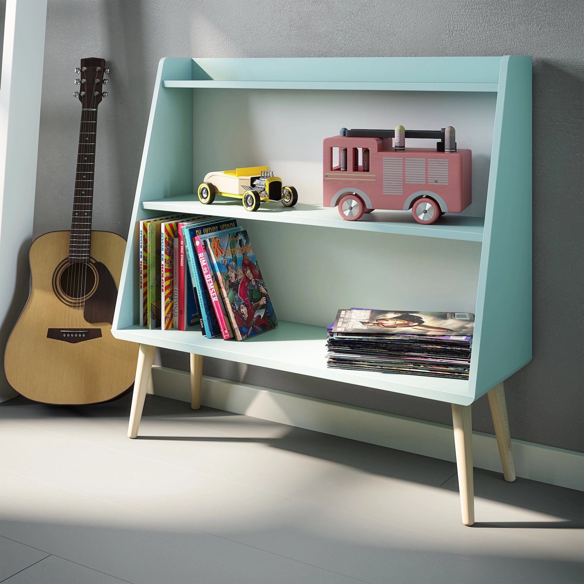 Furniture To Go Gaia Bookcase in Cool Mint