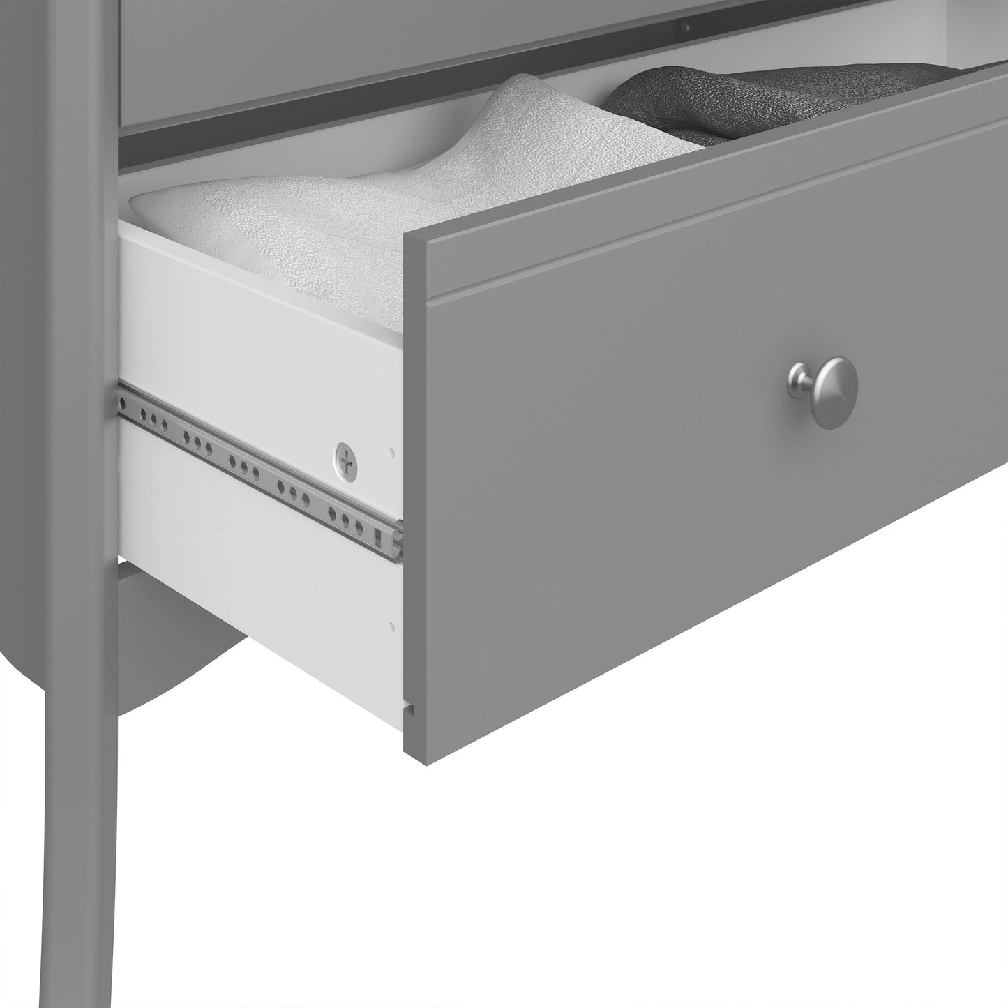 Furniture To Go Baroque 5 Drawer Narrow Grey