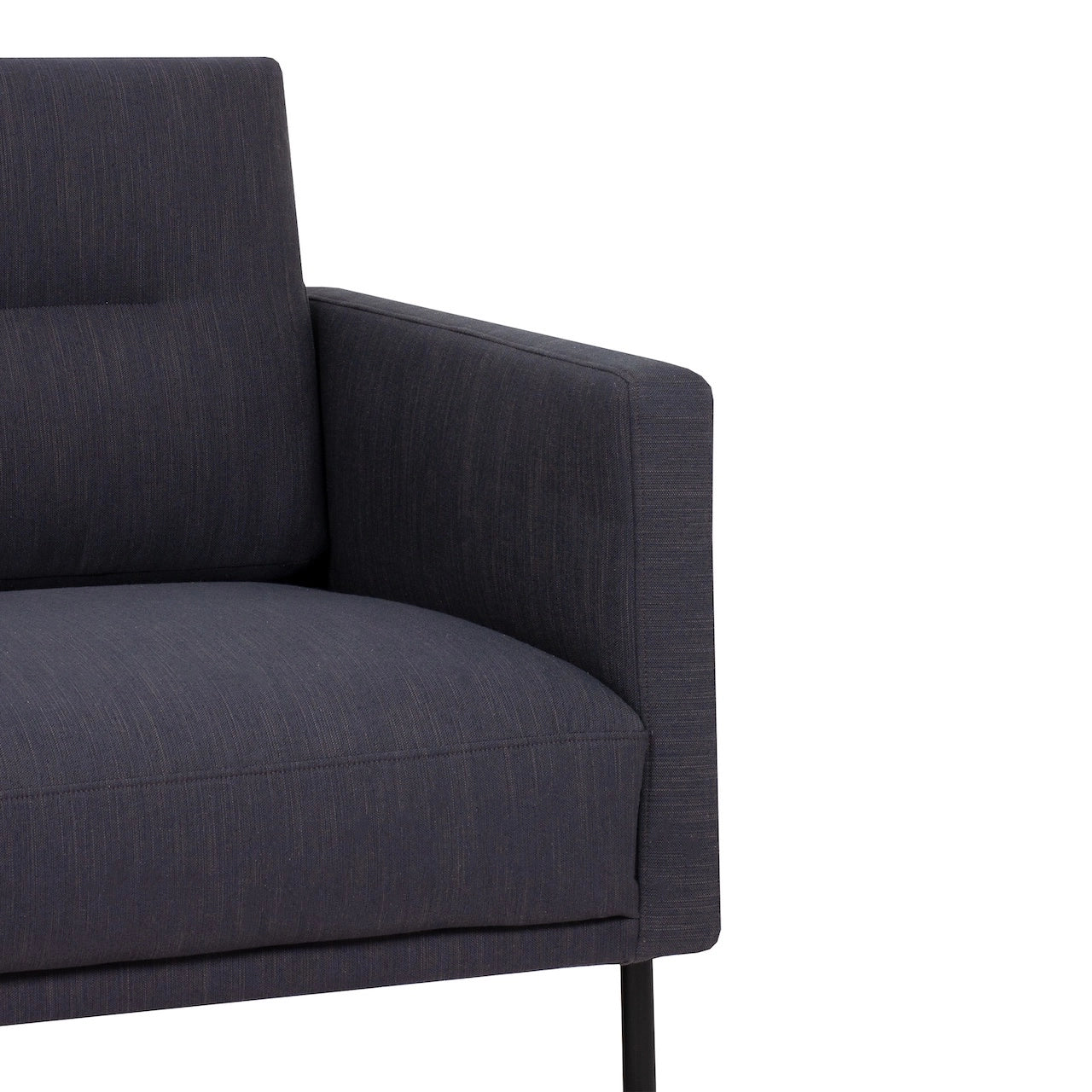Furniture To Go Larvik Chaiselongue Sofa (LH) - Anthracite , Black Legs
