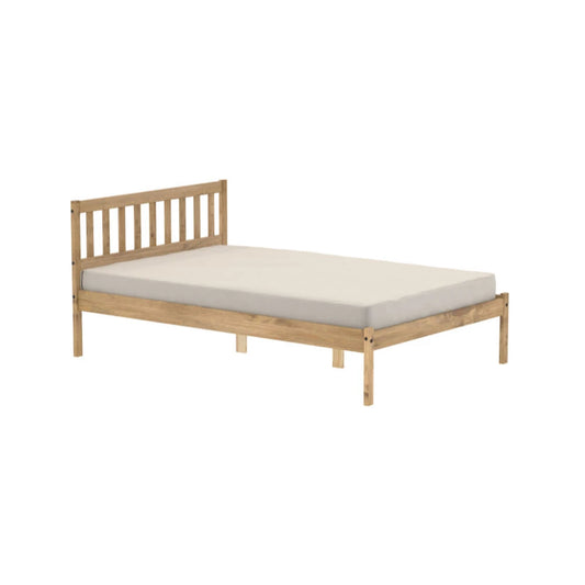 Birlea Lisbon 4ft 6in Double Wooden Bed Frame, Brown